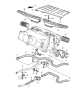 Heater Hose, Heater Control Valve to Heater Core for Porsche 928 (1978-95)