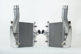 CSF 8211R Intercooler, raw billet, fits 19+ Cayenne Turbo, Urus, RS Q8, 2-row cores, drops IATs, drop-in, USA-made, pair. Shop now at PMB Performance.