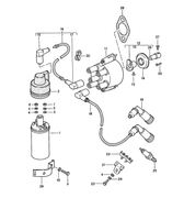 Spark Plug Wire Set for Porsche 924S and 944 (1983-89) - Guaranteed fitment ensures seamless engine operation with our replacement spark plug wires. Instantly restores smooth engine function and proper power output. Direct OE replacement for easy installation and correct appearance. Designed for high spark intensity and minimal current draw. Made from heat and ozone-resistant materials for durability. 24-Month Unlimited Mileage Warranty.