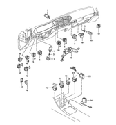 Upgrade your Porsche 944 or 968 with our Window Switch (1985-95). Guaranteed fitment and direct-fit OE replacement design restore factory switch appearance and functionality. Plug-and-play installation with original wiring. Crafted from high-quality materials to resist UV and cabin heat. Alloy conductors ensure minimal electrical resistance. Includes a 24-Month Unlimited Mileage Warranty. #12 in Diagram. 3 Required per car. Replaces: 95161313300, 951 613 133 00.