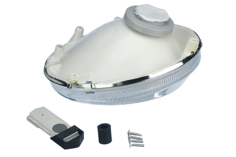 Rear view Restore your Porsche 911's appearance with this Headlight Lens. UV and scratch-resistant, enhances visibility, and fits OE dimensions for easy installation. Includes a 24-month warranty.