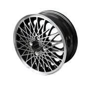 Maxilite 6x15" Diamond Cut "Turbo" Alloy Wheel for Porsche 924 and 931. PMB Performance is proud to announce the addition of Switzerland's finest aftermarket Fuchs style wheels! Get a spiced up factory turbo look with these. Specifications: Size: 6x15, Bolt circle: 4x130 mm Offset: 20 mm Center Bore 57.1 mm
