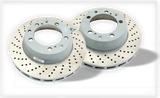 OEM Porsche Rear Brake Disc Pair for Porsche 964 Turbo (1990-94)