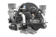 Rear view of the EMPI 1914cc magnesium-case turn-key engine