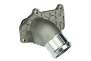 Thermostat assembly with gasket for Porsche 911, Boxster, and Cayman, designed for easy installation and temperature stability. Includes a 24-month warranty.