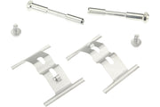 Front view Front brake pad installation kit for Porsche 911, including all necessary components for a perfect fit and long-lasting performance. 24-month warranty included.