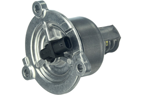 URO Parts new coolant thermostat for Porsche 911, Boxster, and Cayman. OE-fit, high-flow design for optimal cooling and long-lasting performance.