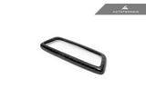 AutoTecknic Dry Carbon Front Seat Illuminated Emblem Surround Set - BMW M