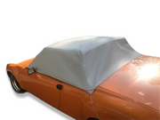 Porsche 914 Umbrella Cover Reimagined: UV-stable Softouch polyester, fleece-lined, leak-proof, heat-resistant. Fits 914/4 & 914/6. Protect your 914 in style!