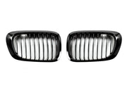 AutoTecknic Gloss Black Front Grille Set - E46 3-Series Coupe Pre-Facelift | M3