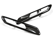 AutoTecknic Replacement Carbon Fiber Fender Light Trims - F10 Sedan / F11 Wagon | 5 Series