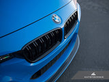 AutoTecknic Dual-Slats Gloss Black Front Grille Set - F30 3-Series