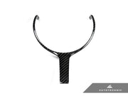 AutoTecknic Carbon Fiber M-Sport Steering Wheel Trim - F15 X5 | F16 X6