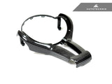 AutoTecknic Carbon Fiber Steering Wheel Trim Cover - F-Chassis M Vehicles