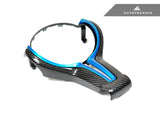AutoTecknic Carbon Fiber Steering Wheel Trim Cover - F-Chassis M Vehicles