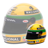 Bell Ayrton Senna 30 Year Legacy 1:2 Scale F1 Mini Helmet, Yellow and Pearl Liveries