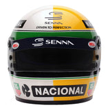Bell Ayrton Senna 30 Year Legacy 1:2 Scale F1 Mini Helmet, Yellow and Pearl Liveries