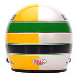 Bell Ayrton Senna 30 Year Legacy 1:2 Scale F1 Mini Helmet, Yellow and Pearl Liveries