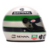 Bell Ayrton Senna 30 Year Legacy 1:2 Scale F1 Mini Helmet, Yellow and Pearl Liveries