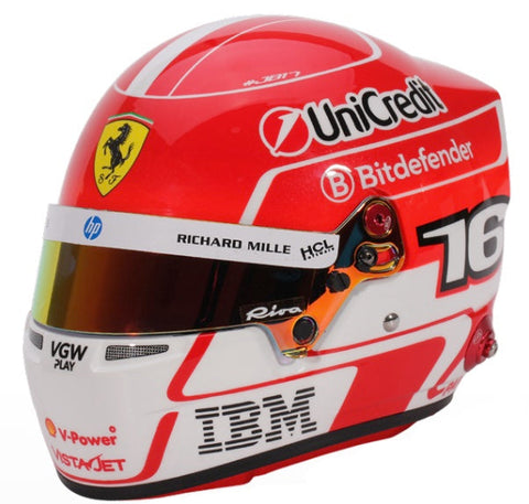 Bell HP77 Charles Leclerc 1:2 Scale F1 Mini Helmet for Ferrari 2025 – PMB Performance