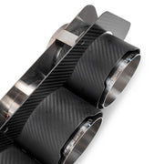 Fabspeed Carbon Quad Exhaust Tips for Chevrolet Corvette C8 Z06, product view 3