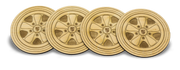 Fuchs Wheel Coasters are a great addition to your home. Have a car-inspired mancave? These are the perfect conversation starter.