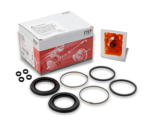 Premium Porsche brake caliper seal kit for maintaining brake reliability. High-quality seals ensure long-lasting caliper performance.