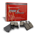 High FMSI-rated Porsche brake pads with ceramic compound for low dust and maximum stopping power.