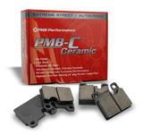 High FMSI-rated Porsche brake pads with ceramic compound for low dust and maximum stopping power.