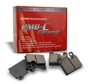 High FMSI-rated Porsche brake pads with ceramic compound for low dust and maximum stopping power.
