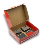 Low-dust ceramic Porsche brake pads with G/G FMSI rating for superior street braking performance.