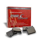 Porsche brake pad replacement with high FMSI-rated ceramic brake pads for ultimate stopping power and low dust.