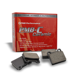 Porsche brake pad replacement with high FMSI-rated ceramic brake pads for ultimate stopping power and low dust.