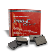 Porsche brake pad replacement with high FMSI-rated ceramic brake pads for ultimate stopping power and low dust.
