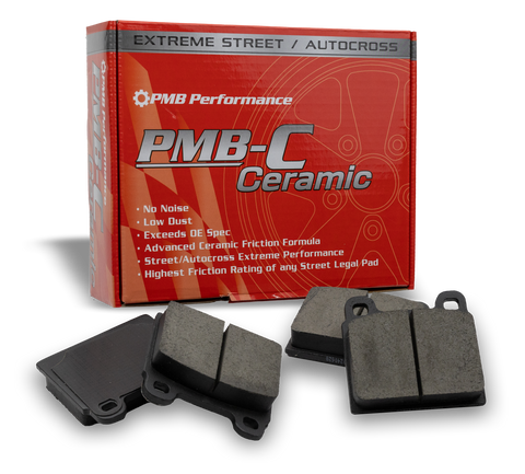 Ceramic Porsche brake pads with low noise and dust for high-performance braking and excellent modulation.