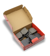 Porsche brakes with ceramic brake pads offering excellent modulation, low noise, and superior performance.