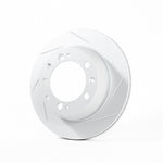 Rennline OE+ Right Front Brake Rotor for 958 Cayenne: Vented, slotted rotors for improved heat dissipation and stopping power. Shop now at PMB Performance.