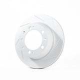 Rennline OE+ Right Front Brake Rotor for 958 Cayenne: Vented, slotted rotors for improved heat dissipation and stopping power. Shop now at PMB Performance.