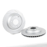 Rennline OE+ Rear Brake Rotor Pair: High-performance rotors with heat dissipation and rust-resistant coating. Shop now at PMB Performance.