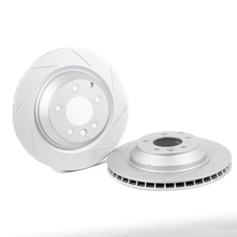 Rennline OE+ Rear Brake Rotor Pair: High-performance rotors with heat dissipation and rust-resistant coating. Shop now at PMB Performance.
