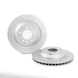 Rennline OE+ Front Brake Rotor Pair: High-performance rotors with heat dissipation, rust protection, and enhanced stopping power. Shop now at PMB Performance.