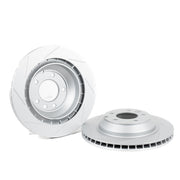 Rennline OE+ Rear Brake Rotor Pair: High-performance rotors with heat dissipation and rust-resistant coating. Shop now at PMB Performance.
