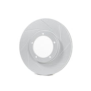 Rennline OE+ Right Rear Brake Rotor for Macan: Vented, slotted rotors with GEOMET coating for improved heat dissipation. Shop now at PMB Performance.