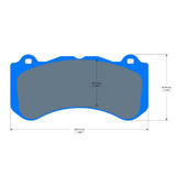 Cobalt XR1 Front Brake Pads for Corvette C8 Z06 Iron Rotor
