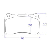 Competition Motorsport Cobalt Rear Racing Brake Pads D1001 rear