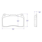 Competition Motorsport Cobalt Rear Racing Brake Pads D1001 rear