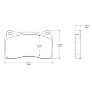 Competition Motorsport Cobalt Rear Racing Brake Pads D1001 rear