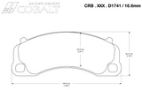 Cobalt XR1 Front/Rear Brake Pads for Porsche 991/992/981/718