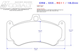 Cobalt XR1 Front Brake Pads for Porsche Carrera GT/996/997 (2000–2012)