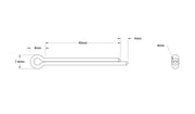 Cotter Pin for Porsche Rear Axle Nut (4 X 40 mm)